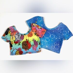 WILD RICH KIDS Girl Star Wars Mickey Crop Top Set 7/8 Galaxy Y2K Inspired